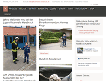 Tablet Screenshot of feuerwehr-hersbruck.de